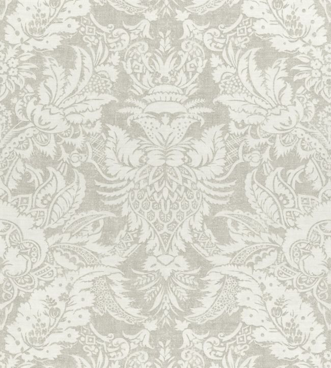 Chardonnet Damask Fabric - Gray