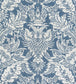Chardonnet Damask Fabric - Blue 