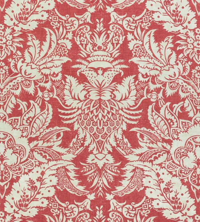 Chardonnet Damask Fabric - Pink 