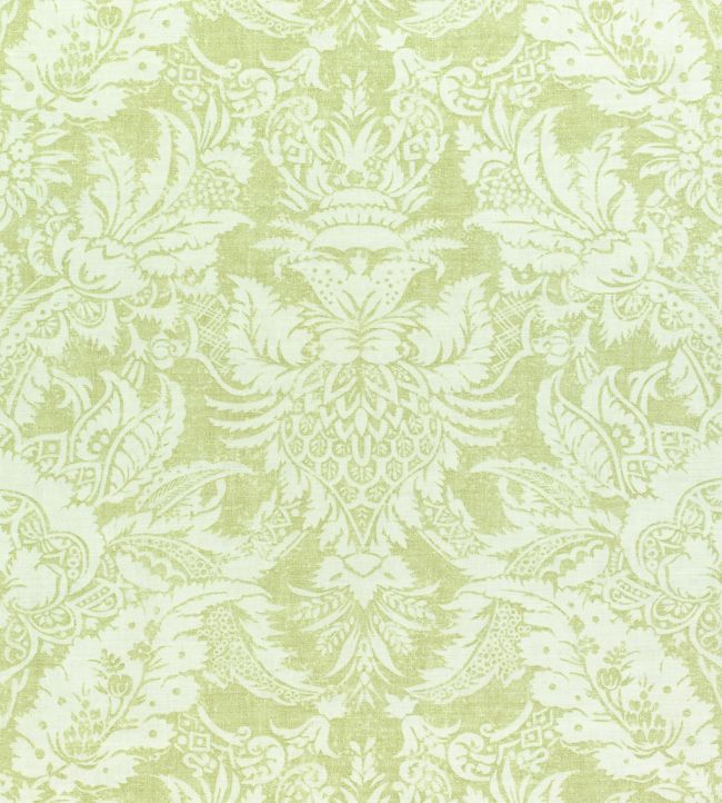 Chardonnet Damask Fabric - Green