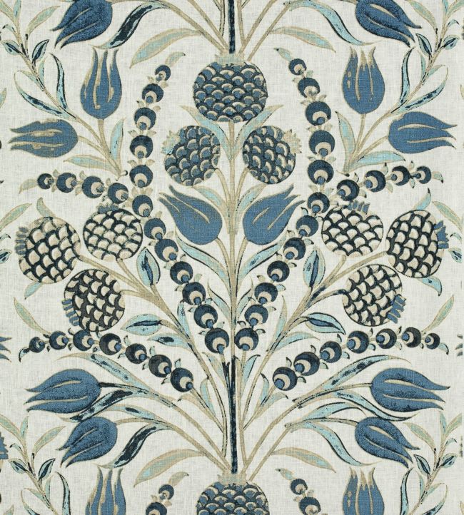 Corneila Fabric - Teal 