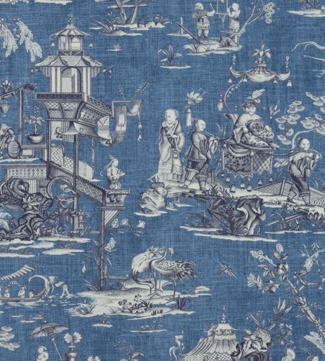 Cheng Toile Fabric - Blue 