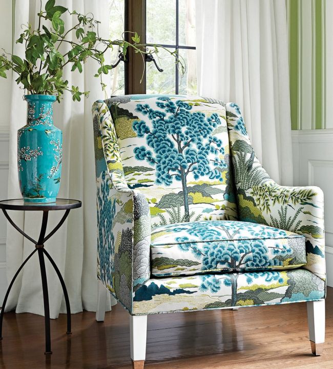 Daintree Room Fabric - Blue