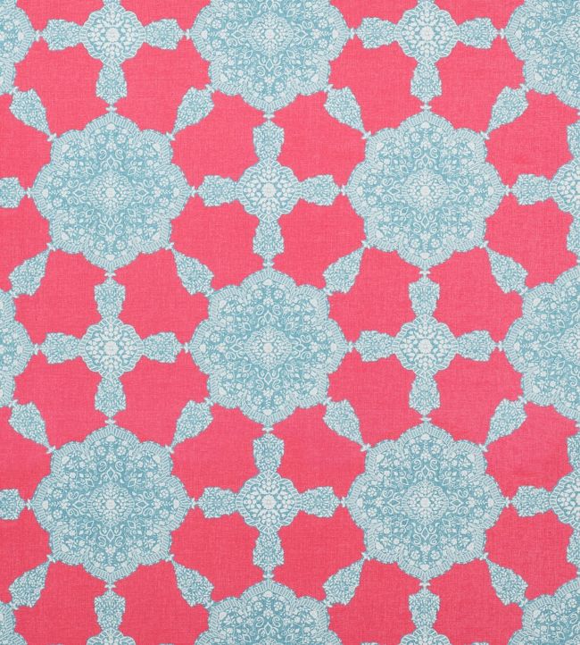 Medallion Paisley Fabric - Pink 