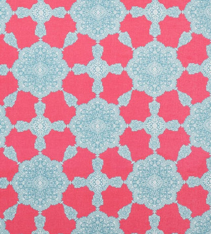 Medallion Paisley Fabric - Pink 