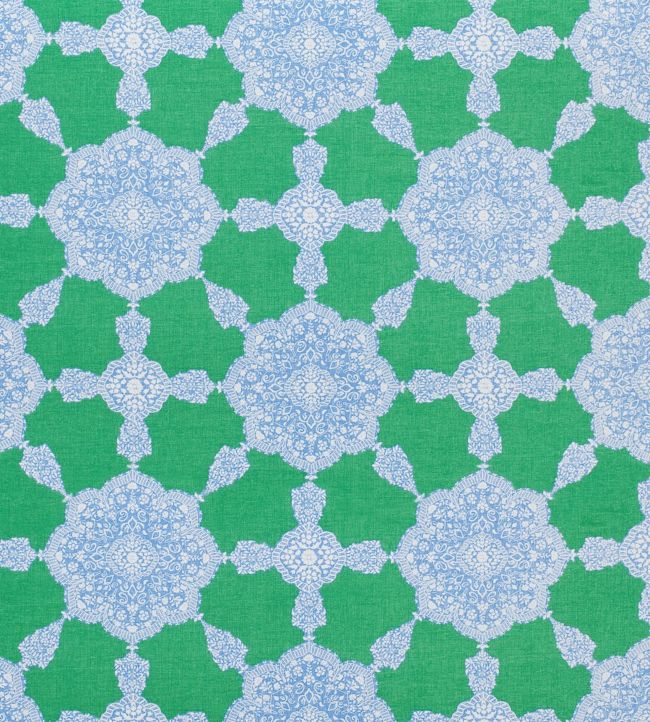 Medallion Paisley Fabric - Green