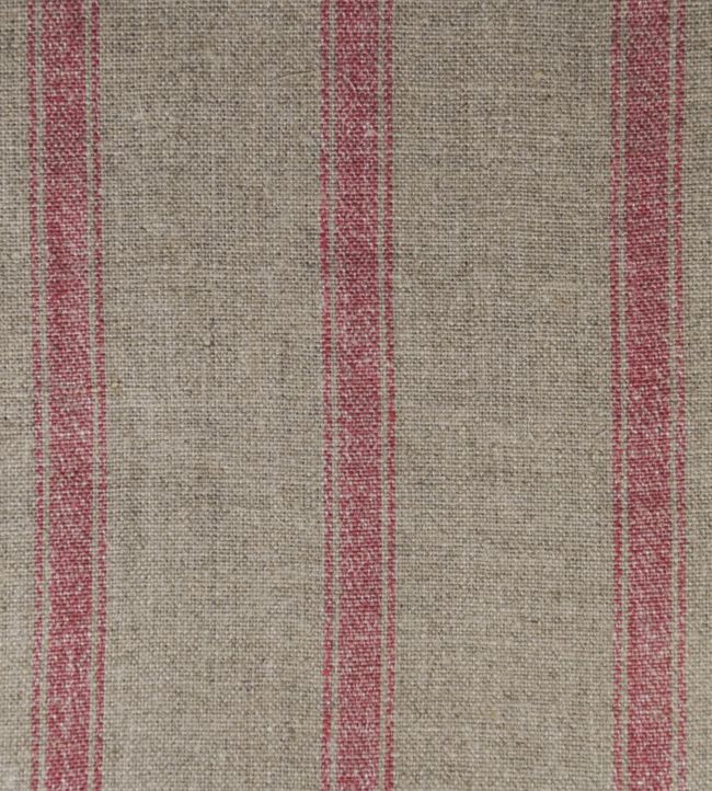 Angus Stripe Fabric - Red