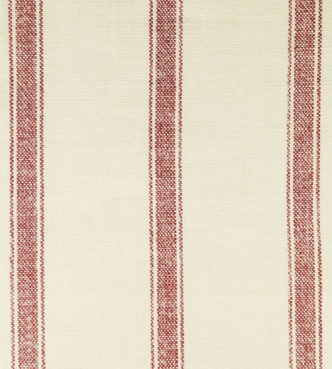 Angus Stripe Fabric - Red