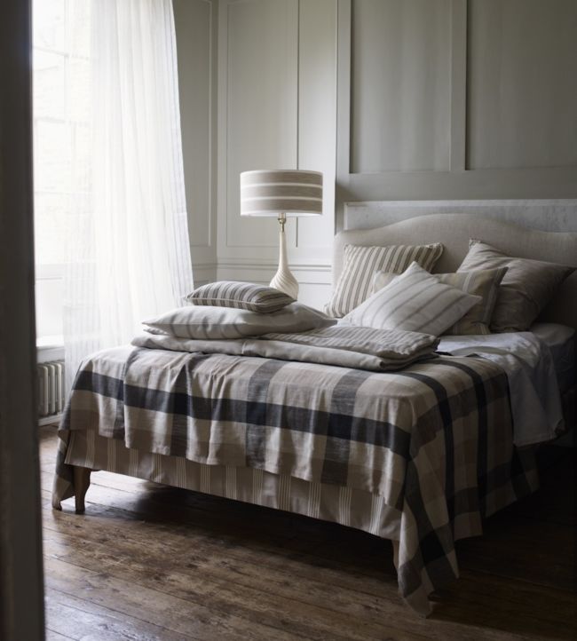 Blazer Stripe Room Fabric 2 - Gray