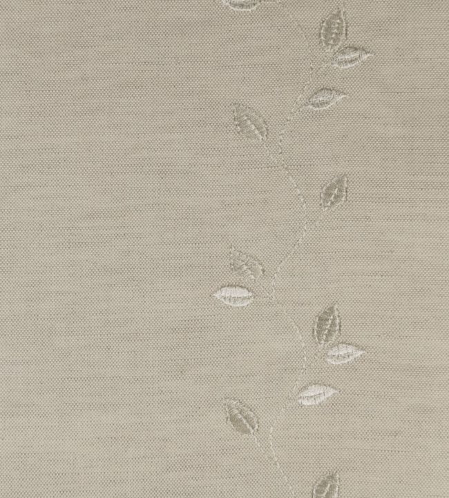 Embroidered Union Leaf Fabric - Gray 