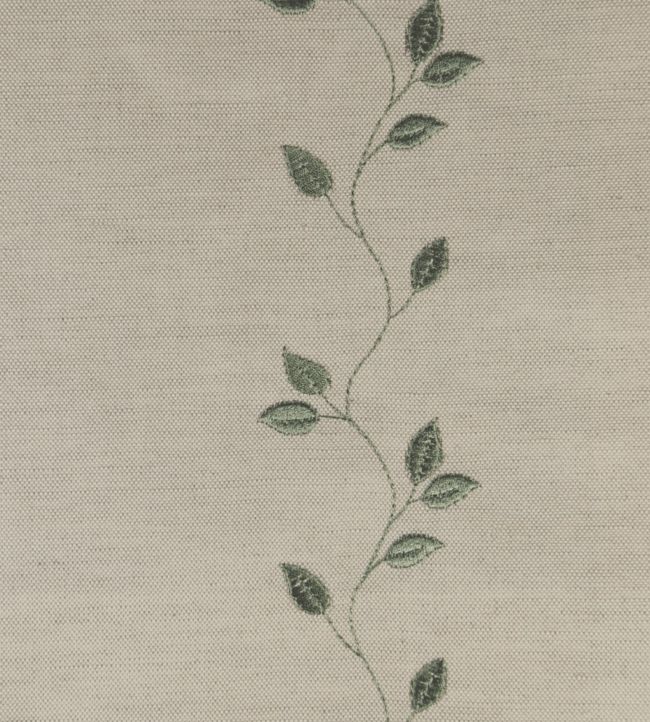 Embroidered Union Leaf Fabric - Green