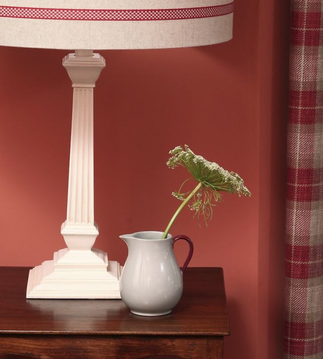 Hopsack Stripe Room Fabric - Gray