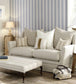 Oxford Stripe Room Fabric - Gray