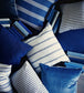 Oxford Stripe Room Fabric - Blue