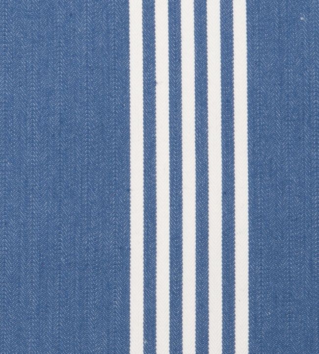 Oxford Stripe Fabric - Blue 
