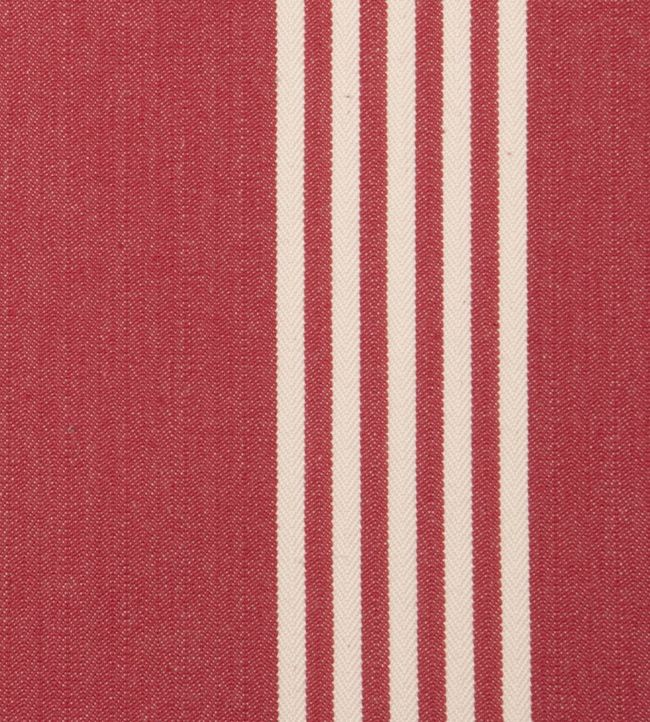Oxford Stripe Fabric - Red 