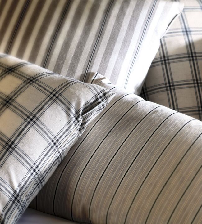 Spencer Stripe 2 Room Fabric - Gray