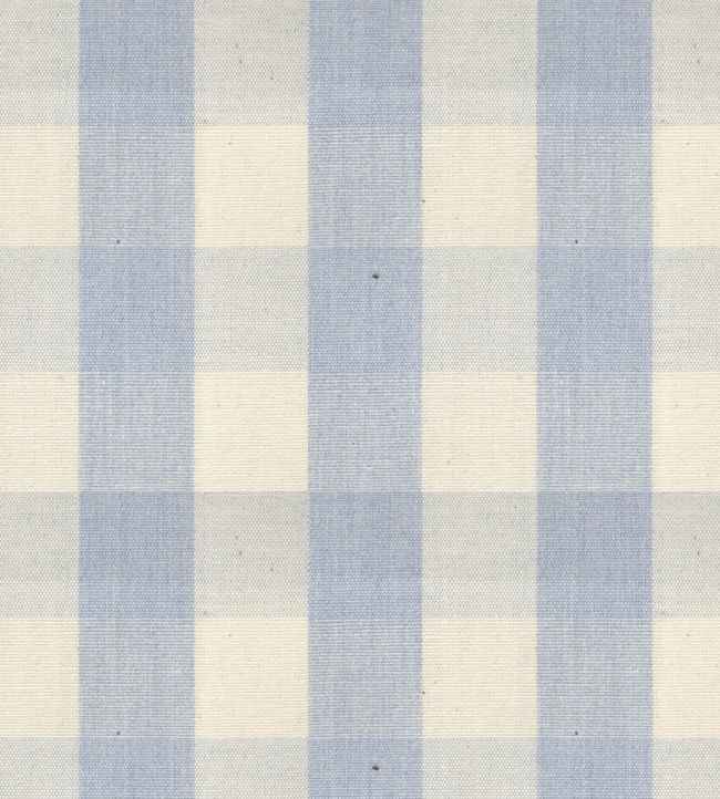 Suffolk Check Large Fabric - Blue