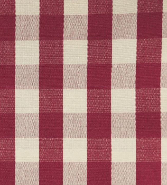 Suffolk Check Large Fabric - Red 