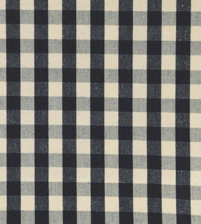 Suffolk Check Small Fabric - Black 
