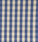 Suffolk Check Small Fabric - Blue 
