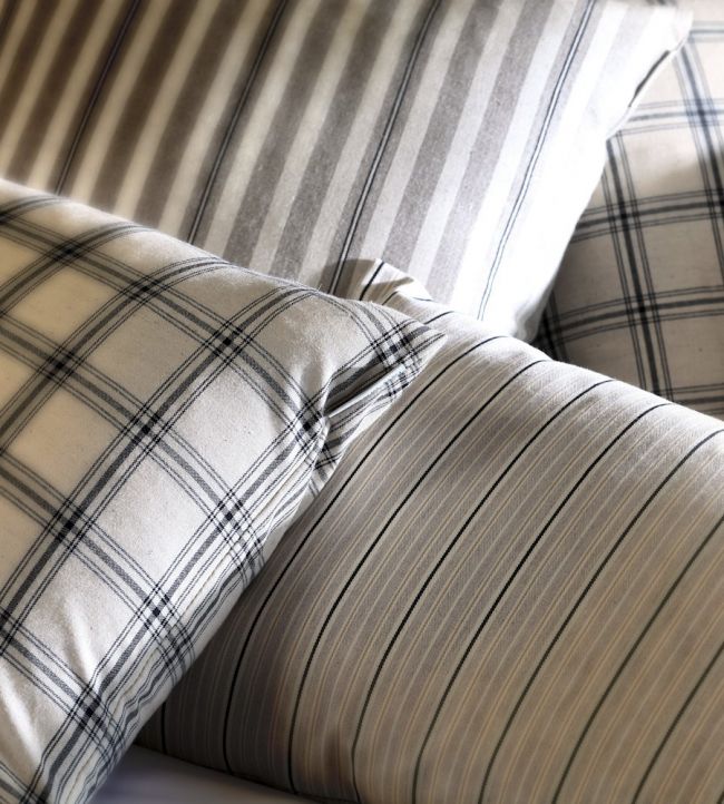 Vintage Stripe 4 Room Fabric - Gray