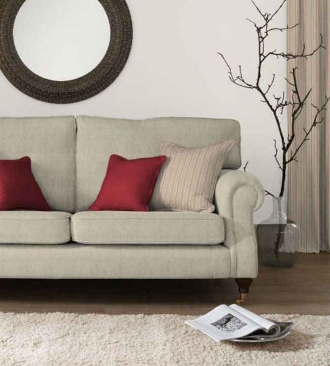 Vintage Stripe 4 Room Fabric - Pink