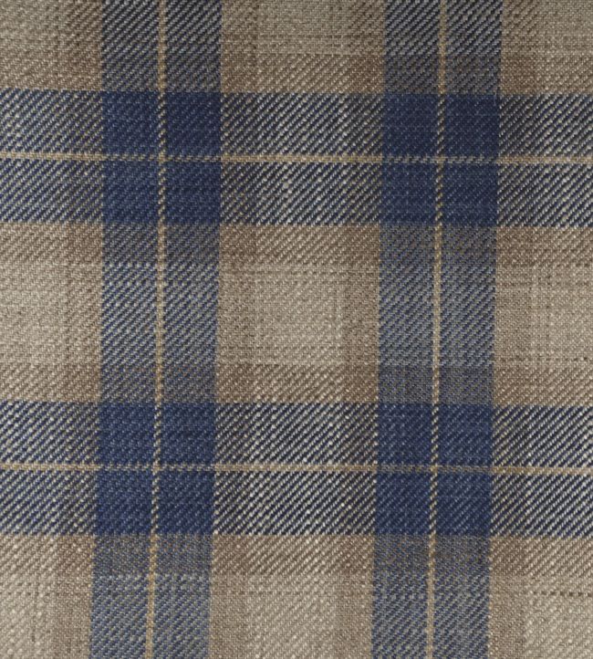 Kintyre Check Fabric - Blue