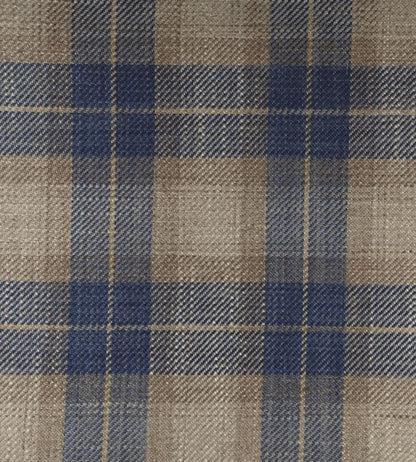 Kintyre Check Fabric - Blue