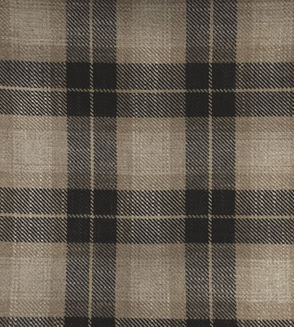 Kintyre Check Fabric - Black 