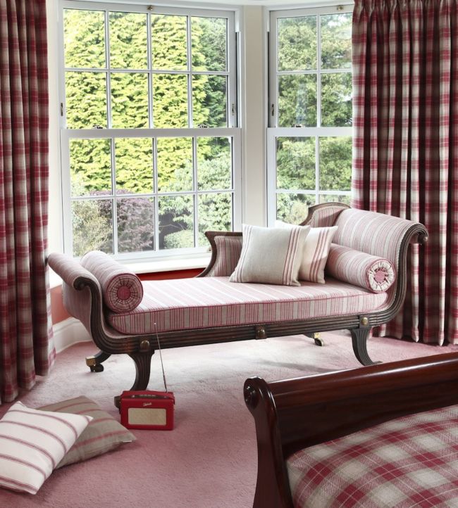 Jura Stripe Room Fabric - Gray