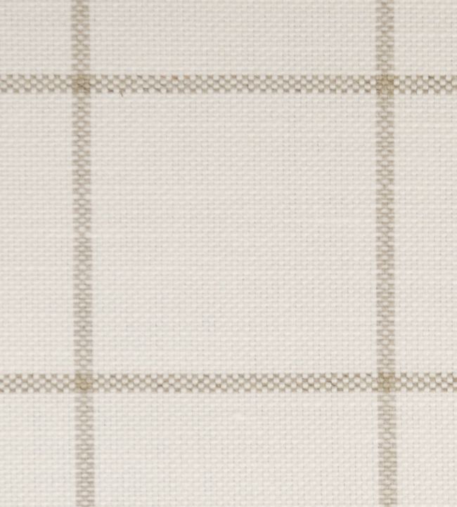 Skye Check Fabric - White 