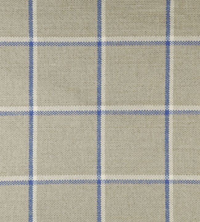 Skye Check Fabric - Blue 