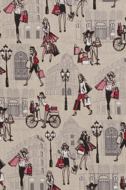 Parisienne Girls Fabric - Multicolor