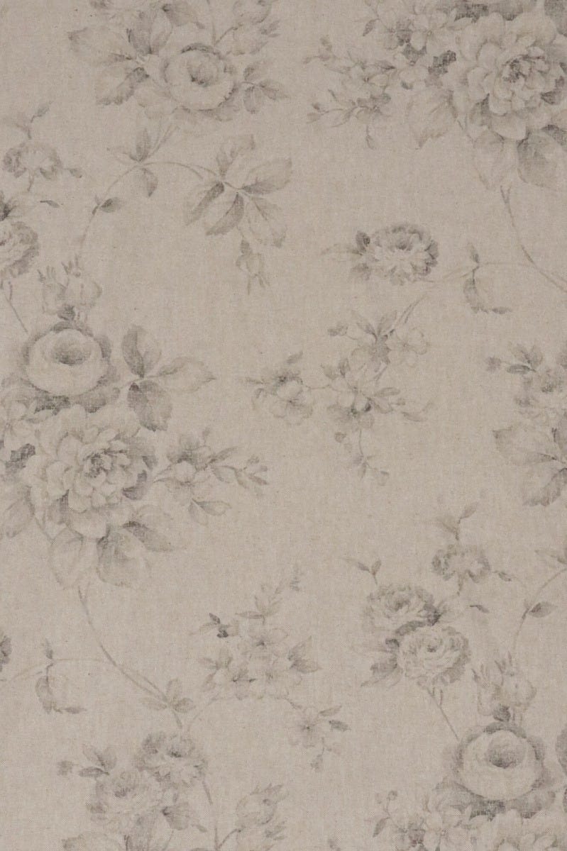 French Faded Rose Grey Fabric