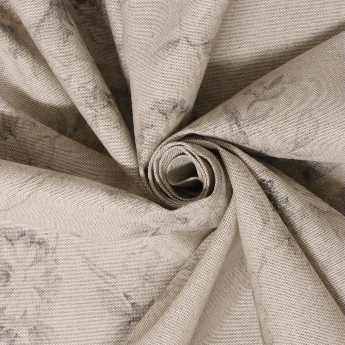 French Faded Rose Grey Fabric
