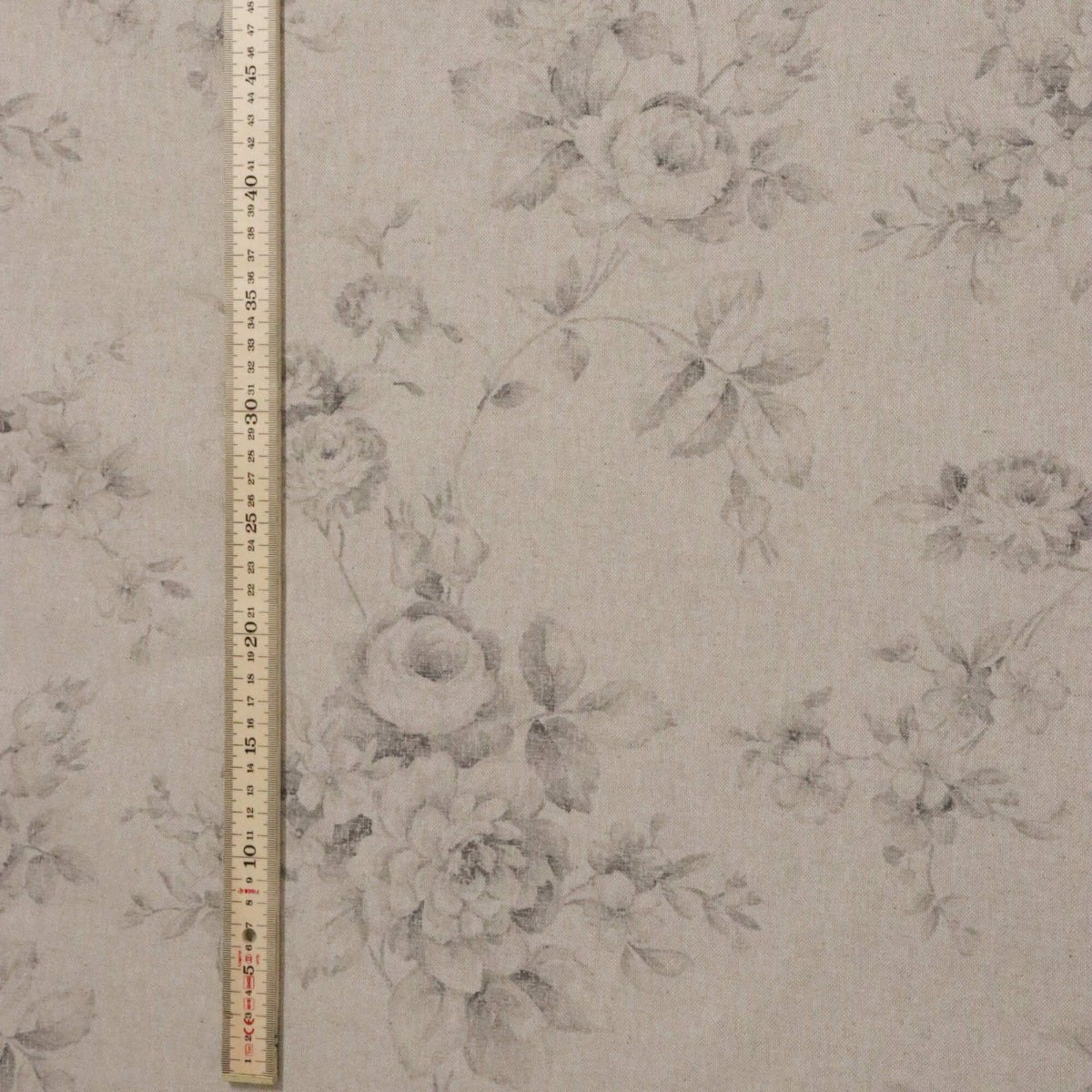 French Faded Rose Grey Fabric