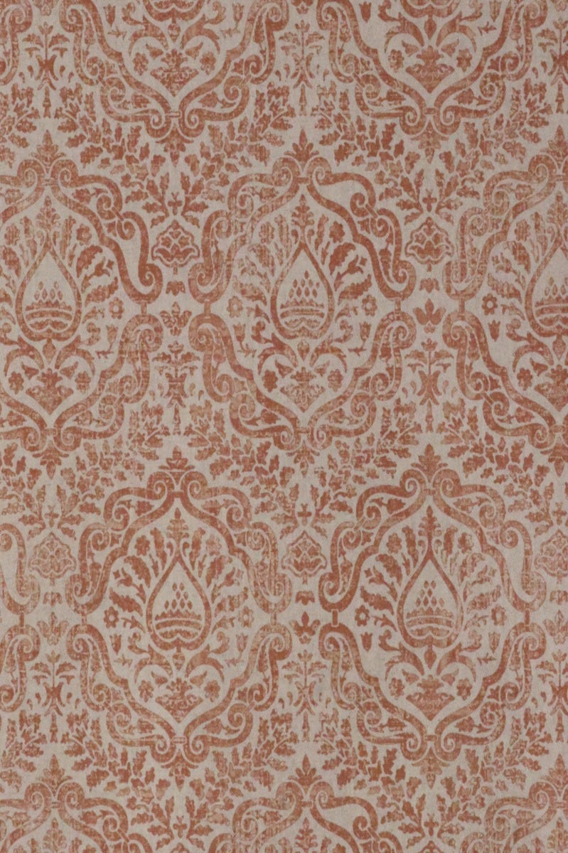 Aragon Vintage Rust Double Width Fabric