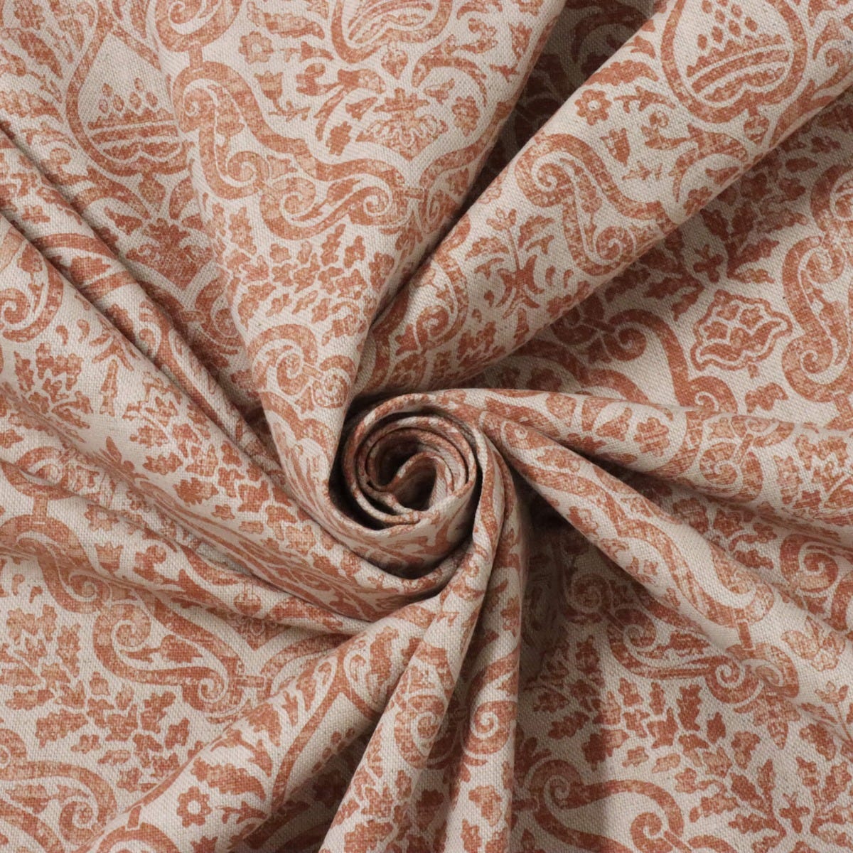 Aragon Vintage Rust Double Width Fabric