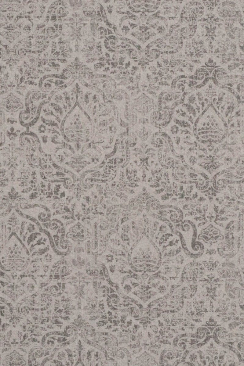Aragon Vintage Silver Double Width Fabric