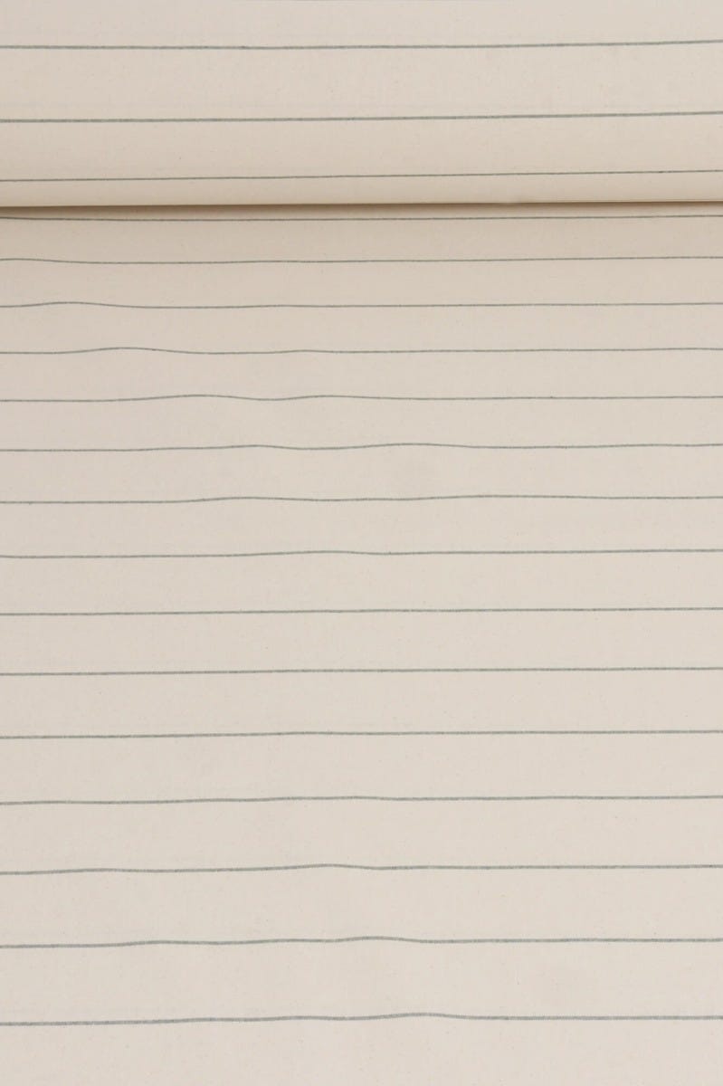 Cadiz Stripe Green Double Width Fabric