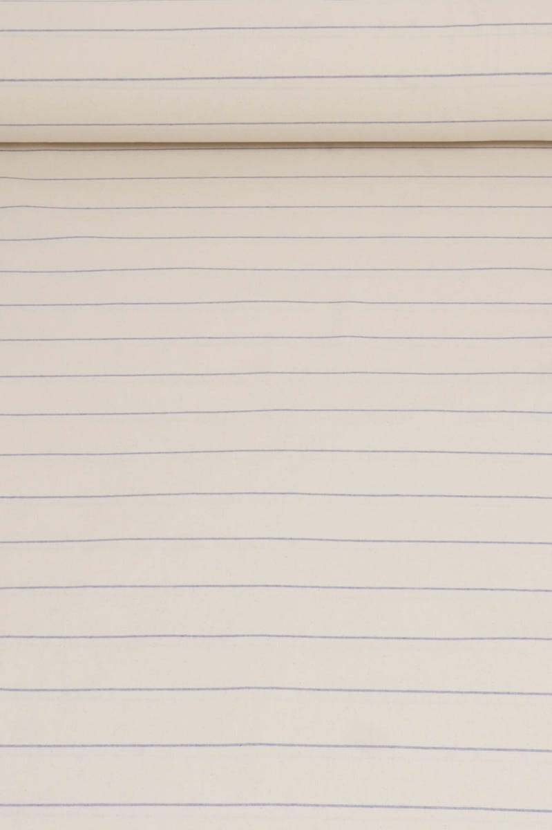 Cadiz Stripe Blue Double Width Fabric