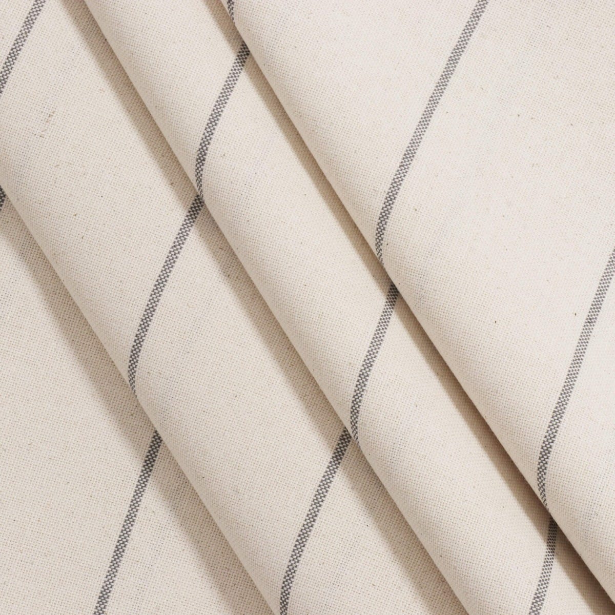 Cadiz Stripe Grey Double Width Fabric