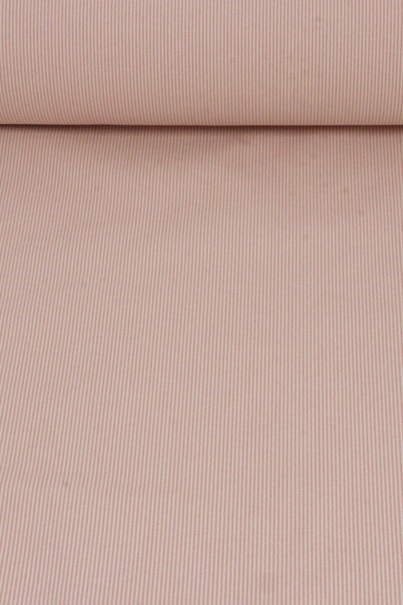 Cottage Pinstripe Blush Fabric