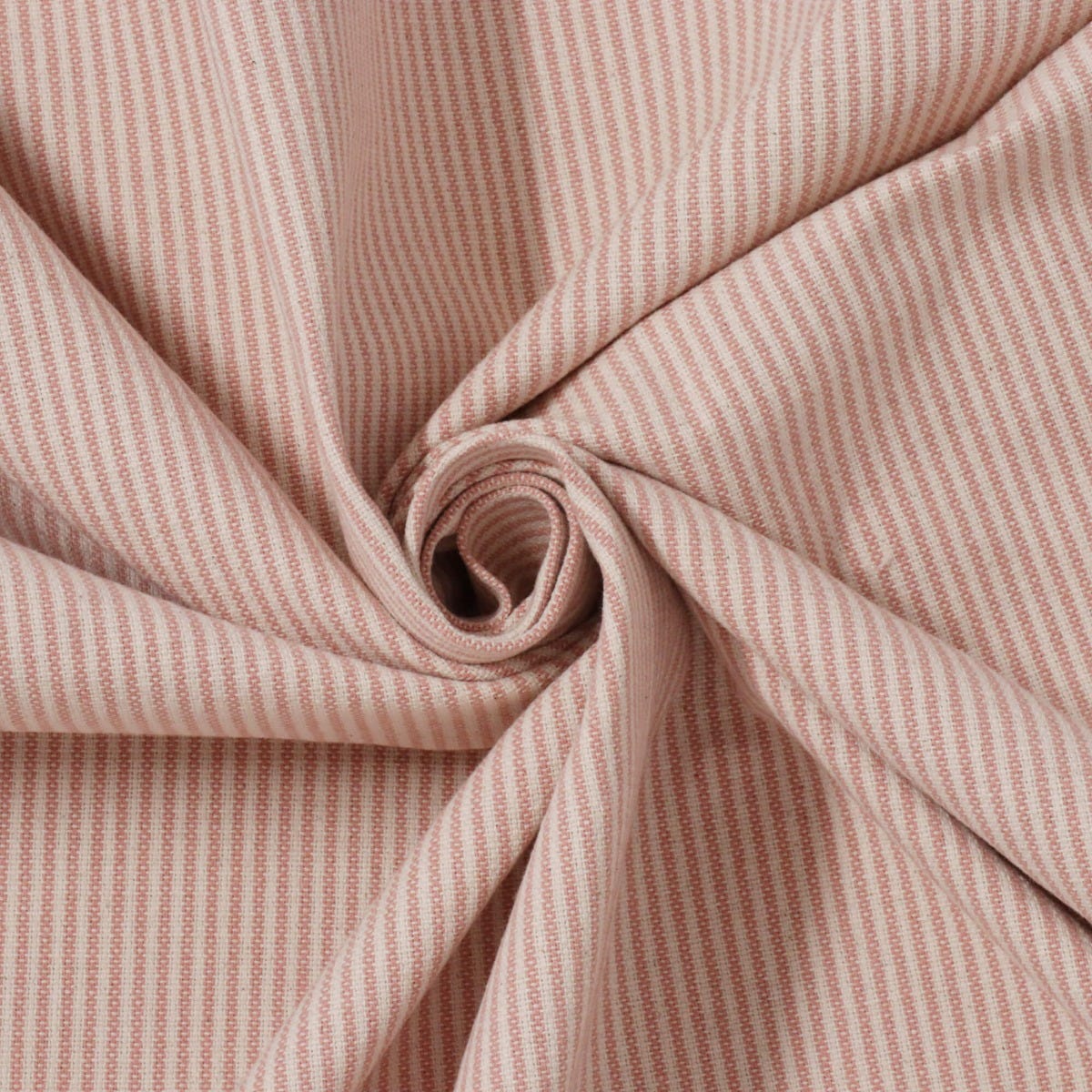 Cottage Pinstripe Blush Fabric