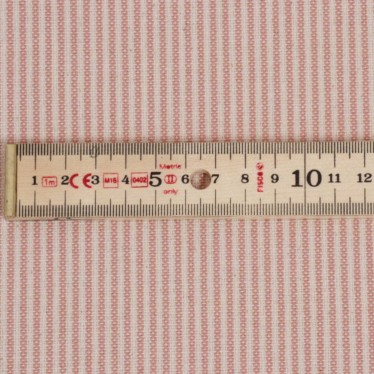 Cottage Pinstripe Blush Fabric