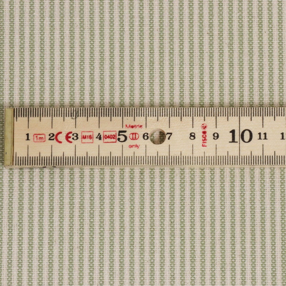 Cottage Pinstripe Apple Fabric