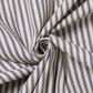 Dart Ticking Stripe Navy FR Fabric