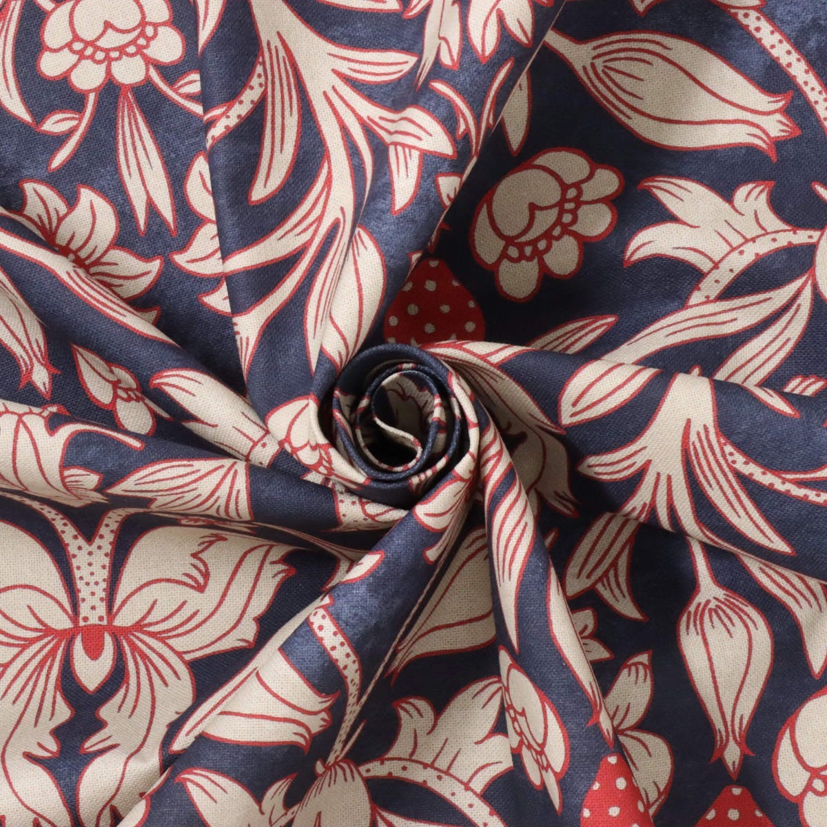 Strawberry Bird Cotton Fabric