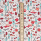 Haberdashery Room Mint / Red Fabric